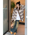 Load image into Gallery viewer, [Yuyiyeon Spicy Series] ★Outerwear★ Plaid Jacket Switching Casual Retro Easy to Match
