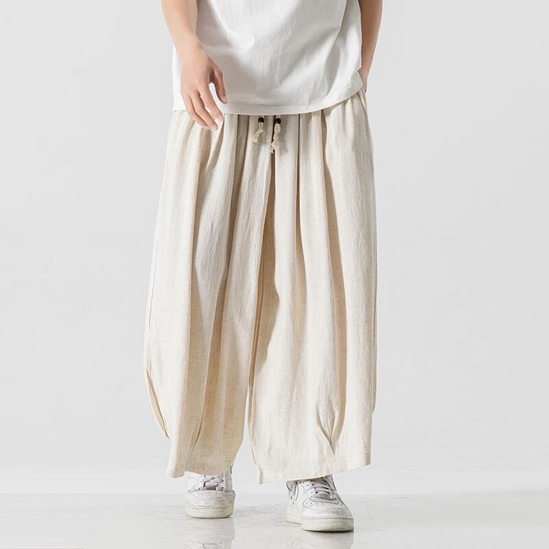 [JUNYI Series]★Casual Pants★ 3color Bottoms Chinese Style Pants Men's Large Size Plain Simple