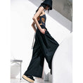 Load image into Gallery viewer, [Daiseiryusu Series] ★Pants★ Bottoms Casual Pants Black Black High Waist Slimming Plain
