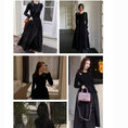 Load image into Gallery viewer, [JIFEI Series] ★Dress★ Switching, Simple, Long Length, Cute, Slimming, Designed, Date, Commuting
