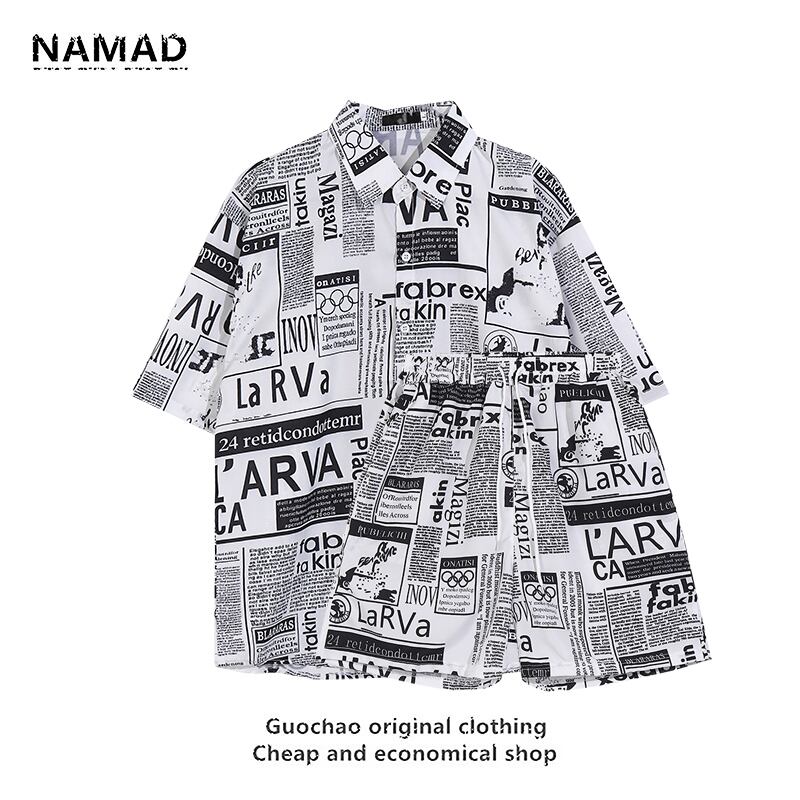 [NAMAD系列]★套裝★ 2color Hawaii Aloha Shirt 襯衫+短褲 男女皆宜薄款