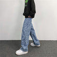 Load image into Gallery viewer, [MGJM Series]★Denim Pants★ Bottoms Unisex Men's Trousers Blue Blue Print Easy to Match
