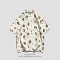 Load image into Gallery viewer, [WH Sensei Series] ★Floral Pattern Shirt★ 2color Tops Unisex Men's Aloha Shirt Summer Clothes Hawaii Beige Black
