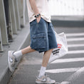 Load image into Gallery viewer, [BIGEMAN Series]★Denim shorts★ 2color bottoms short length pants unisex men's large size denim pants
