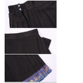 Load image into Gallery viewer, [Kokaisha --- Leaf Collection Series] ★Chinese style skirt★ Bottoms Hanfu skirt Switching Black Black
