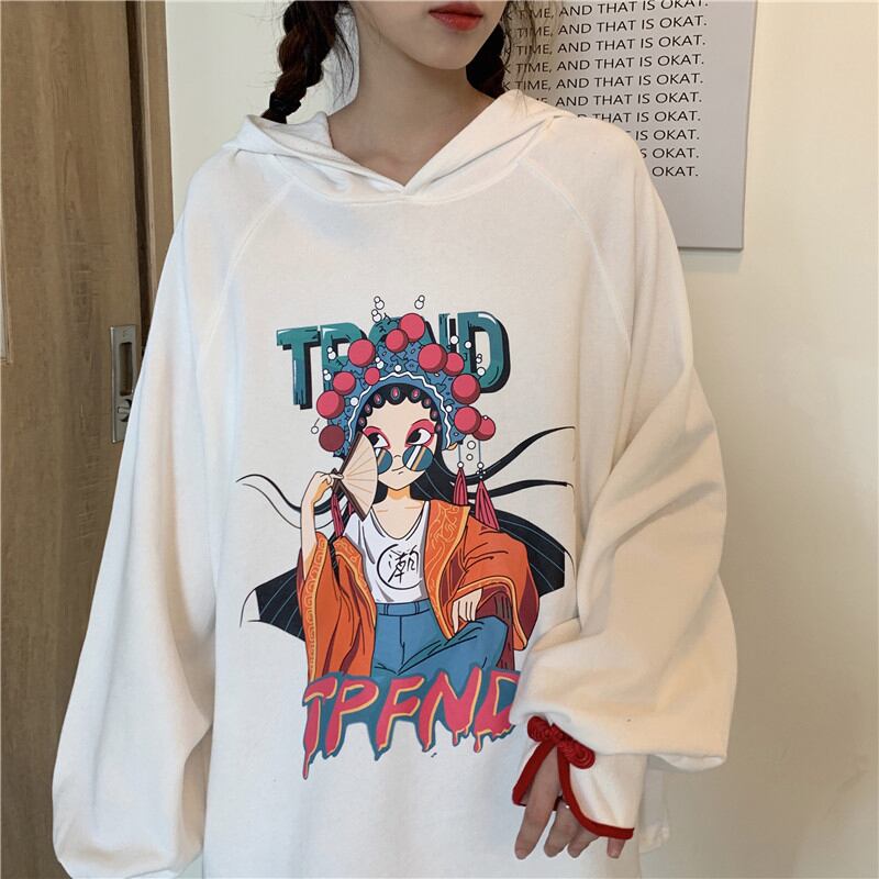 [Iba Series] ★Chinese style hoodie★ 2color Chinese clothing ladies fashion cute girl