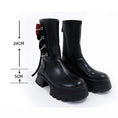 Load image into Gallery viewer, [chicsky---Kurono Series]★Shoes★Boots 35 36 37 38 39 Shoes Rose Chain Black Black Cute
