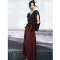 Load image into Gallery viewer, [Da Qinglong Shu Series] ★China style skirt★ Designed bottoms Hanfu skirt original wine red
