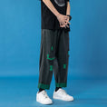 Load image into Gallery viewer, [XUNJIA series]★Denim pants★ 2color bottoms pants unisex men's large size color scheme black blue
