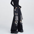 Load image into Gallery viewer, [EDX Series]★Denim Pants★ 2color Bottoms Unisex Men's Black Blue Distressed Easy to Match
