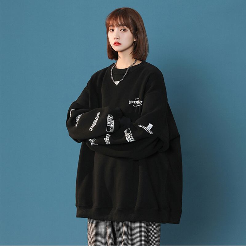 [Fujiiman Series] ★Tops★ 4color Unisex Fake Layered Alphabet Black Beige White Gray