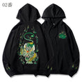 Load image into Gallery viewer, [Ryoko Series]★China style hoodie★ Tops with dragon embroidery Unisex Easy to match Large size Black Black
