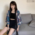 Load image into Gallery viewer, [Fish Series]★China style happi coat★ Tops Unisex Retro Cool Summer Loose Print Unique
