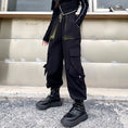 Load image into Gallery viewer, [Style Series] ★Casual Pants★ Pants Women's Fashion Color Scheme Black Black Cool
