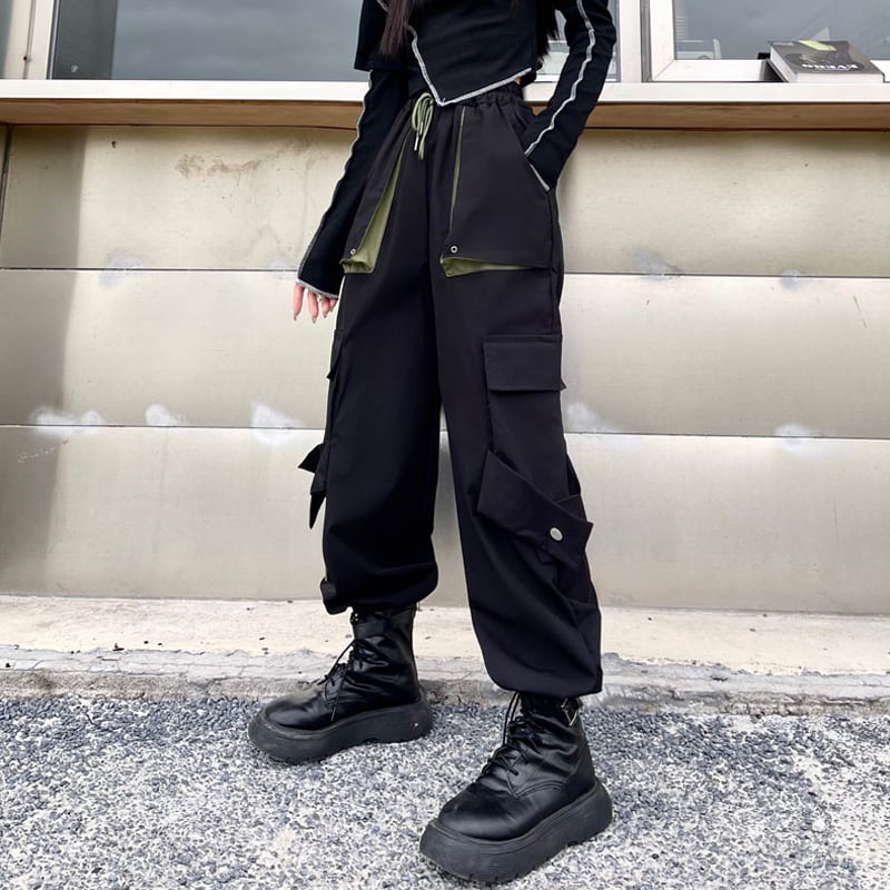 [Style Series] ★Casual Pants★ Pants Women's Fashion Color Scheme Black Black Cool