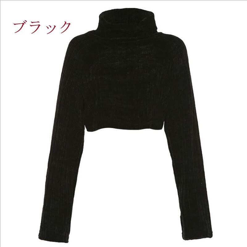 Autumn/Winter Tops Women's Fashion Solid Color Excellent Slimming Effect Striped Pattern High Neck Gray Black White