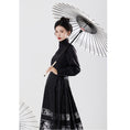 Load image into Gallery viewer, [BAIRIMENG Series]★China style skirt★Maki skirt bottoms Improves temperament Black Black Easy to match
