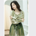 Load image into Gallery viewer, [Treasure Island Series]★Chinese style dress★ Hanfu dress Gradation Green Green SML
