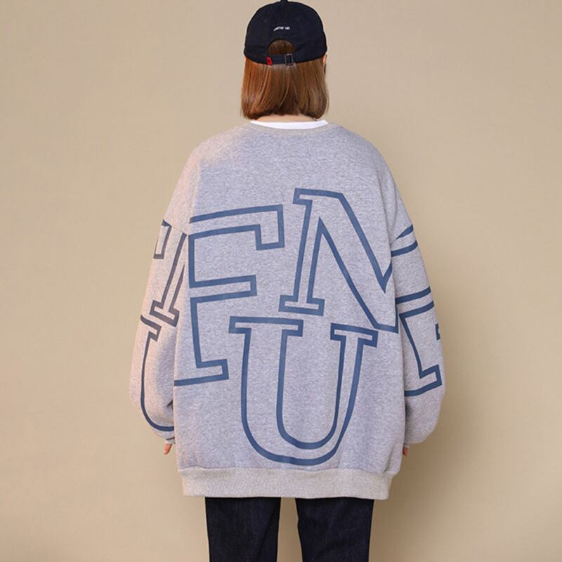 [Fujiiman Series] ★Tops★ 6color Unisex Men's Alphabet Blue Green Black Gray White ML XL 2XL 3XL