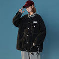 Load image into Gallery viewer, [CHAOMEICHEN Series] ★Jacket★ Denim outerwear switching plaid pattern unisex men's black black
