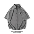 Load image into Gallery viewer, [BIGEMAN Series] ★Short sleeve shirt★ Tops 2color Unisex Men's Large Size Summer Clothes Black Gray Fashion
