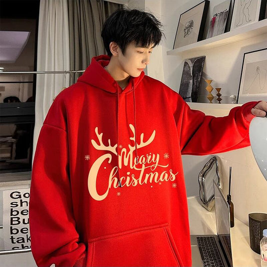 [YUANCHUANG Series]★Parker★ 6color Christmas Deer Regular type or brushed lining type Unisex Men's Large size