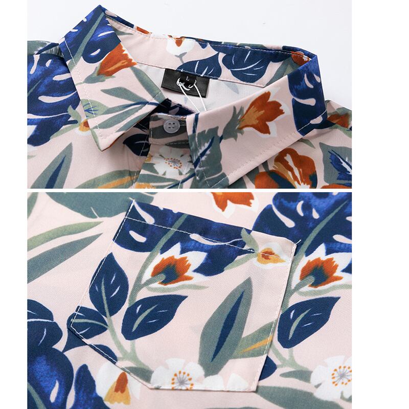 [TRAVEL ISSUANCE Series] ★Floral pattern shirt★ Printed, unisex, men's, unique, loose, easy to match