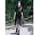 Load image into Gallery viewer, [Kokaisha --- Bamboo Series] ★Chinese style shirt★ Fringe Chinese clothing original short length black black
