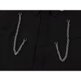 Load image into Gallery viewer, [LHSEN Series]★Shirt★ Tops with chain Casual Unique Easy to match Black Black
