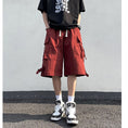 Load image into Gallery viewer, [PV Series] ★Shorts★ 2color Bottoms Casual Shorts Unisex Men's Black Red Easy to match
