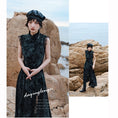 Load image into Gallery viewer, [Da Qinglong Shu Series] ★China-style dress★ Improved cheongsam dress lace-up slit
