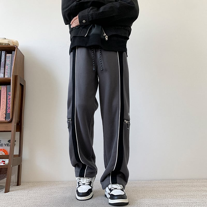 [NANSHI Series] ★Casual Pants★ Brushed lining 3color Bottoms Pants Unisex Men's Gray Black