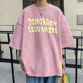 Load image into Gallery viewer, [BIGEMAN Series]★T-shirt★ Tops 2color Unisex Men's Large Size Gray Pink
