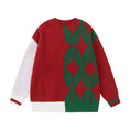 Load image into Gallery viewer, [GUOCHAO Series] ★Sweater★ 2color Tops Christmas New Year Diamond Shape Unisex Men's Red Green
