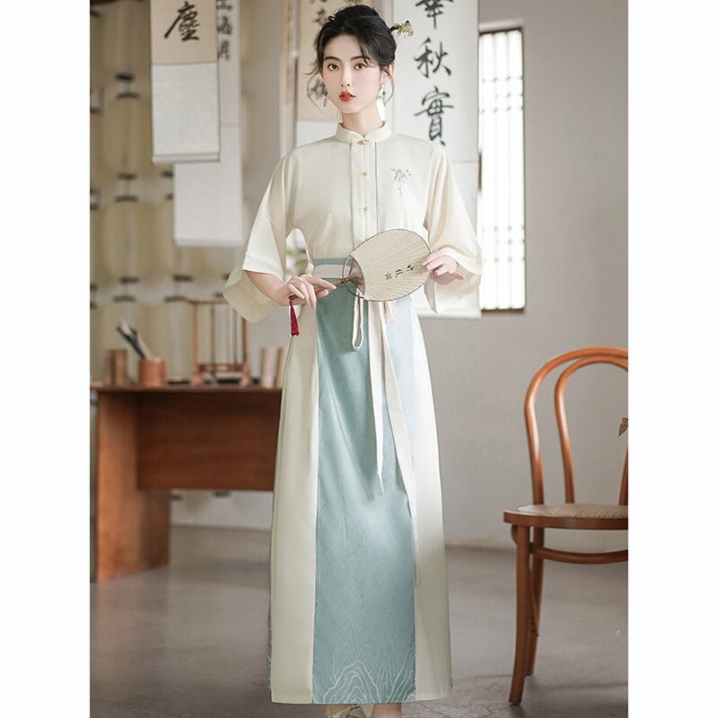 [BABA Series]★China style skirt★Bottoms Window skirt Chinese elements Chinese clothing skirt Color scheme Easy to match