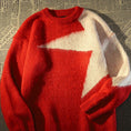 Load image into Gallery viewer, [Baraba Series] ★Sweater★ 2color Tops Unisex Men's Black Red Star Color Scheme
