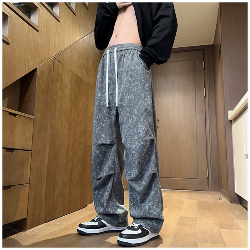 [NANSHI Series] ★Casual Pants★ 3color Bottoms Trousers Corduroy Unisex Men's Black Gray Coffee Color