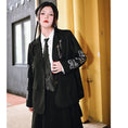 Load image into Gallery viewer, [Kokaisha --- Butterfly Effect Series] ★Blazer★ Outerwear SML Spring Clothes Easy to match Black Black Unique
