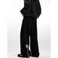 Load image into Gallery viewer, [Mr Bense Series] ★Denim Pants★ Embroidered Bottoms Trousers Unisex Men's Simple Black
