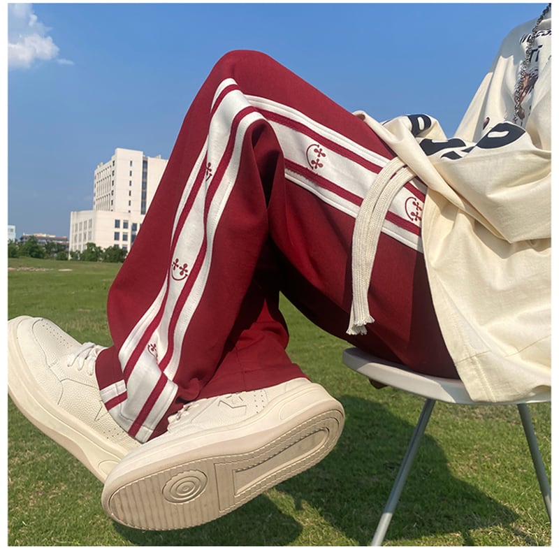 [NANSHI Series]★Casual Pants★ 3color Bottoms Trousers Unisex Men's Sports Style Stylish Vertical Stripes