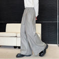 Load image into Gallery viewer, [Image Series] ★Casual Pants★ 2color Bottoms Unisex Men's Black Gray Loose
