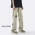 Load image into Gallery viewer, [Emeisa Series]★Denim Pants★ Bottoms Pants Unisex Men's Retro Star Star SML XL 2XL
