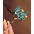 Load image into Gallery viewer, [Ma series] ★China style hair ornament★ 1 hairpin, ladies accessories, fringe, improves temperament, leaves
