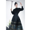 Load image into Gallery viewer, [Lou series]★China style skirt★Maki skirt bottoms Hanfu skirt black black long length
