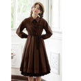 Load image into Gallery viewer, [Shokensho Series]★Setup★ 2-piece set JK style dress + cloak date retro SML XL cute
