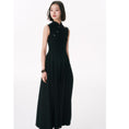 Load image into Gallery viewer, [Yang's Great Dream Series]★Chinese style dress★ Improved Chinese dress, Chinese clothes, slimming, long length, black, black summer clothes
