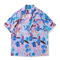 Load image into Gallery viewer, [TRAVEL ISSUANCE Series] ★Short Sleeve Shirt★ Hawaii Aloha Shirt Print Oil Painting Style Unisex Men's Blue Red
