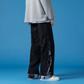 Load image into Gallery viewer, [XLQS Series]★Pants★ 2color Black or White Faux Layered Unisex Large Size Black White
