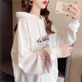 Load image into Gallery viewer, [YIDIEQIAN series]★China style hoodie★ Tops 2color black white print casual
