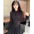 Load image into Gallery viewer, [Dong Xiaojie Series] ★China style dress★ Long length, large size, slimming, black, black
